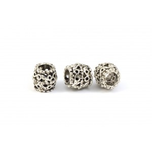 ANTIQUE SILVER BEAD 9MM